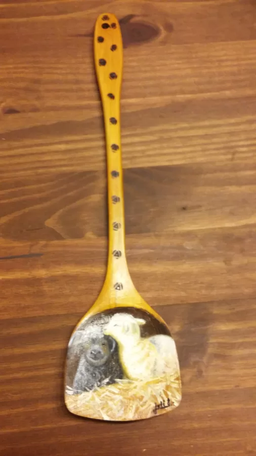 PALETA DE COCINA PINTADA A MANO